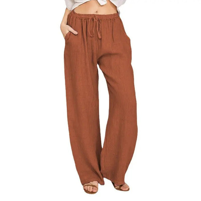 Soft Casual Jogger Pants for Women – Elastic Waist, Drawstring, and Pockets for Summer Comfort Alfra Retail 1