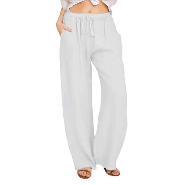 Soft Casual Jogger Pants for Women – Elastic Waist, Drawstring, and Pockets for Summer Comfort Alfra Retail 1