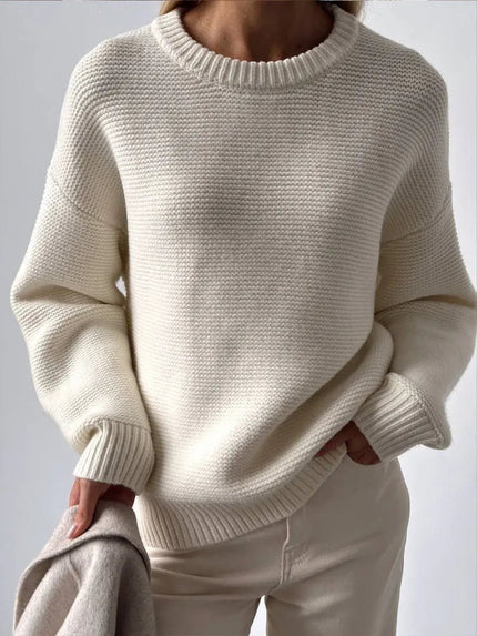 Stay Cozy & Chic in This Simple Yet Elegant Women's Knitted Sweater! ❄️✨ Alfra Retail 1