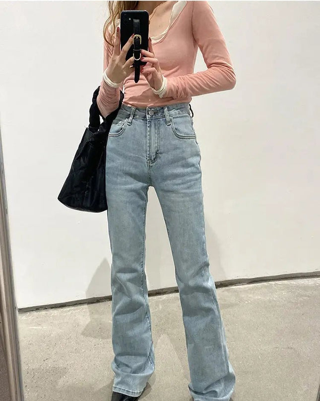 Stretch High Waist Bootcut Jeans for Women – Flattering & Comfortable Denim Alfra Retail 1