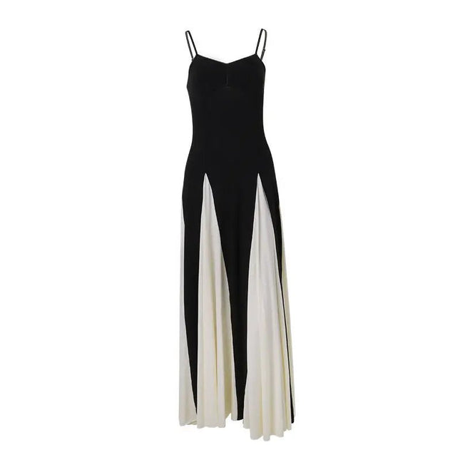 Women's Fashion Color Contrast Sling Dress – Trendy & Stylish Summer Outfit Alfra Retail 1