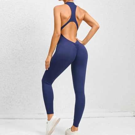 Women's Zippered Yoga Fitness Jumpsuit - Tummy Control, Butt Lifting & Shapewear Sportswear Alfra Retail 1