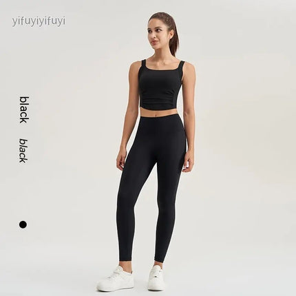 Yoga Clothes Suit – Women's Stretchy Slim-Fit Sports Bra with Fixed Chest Pad Alfra Retail 1