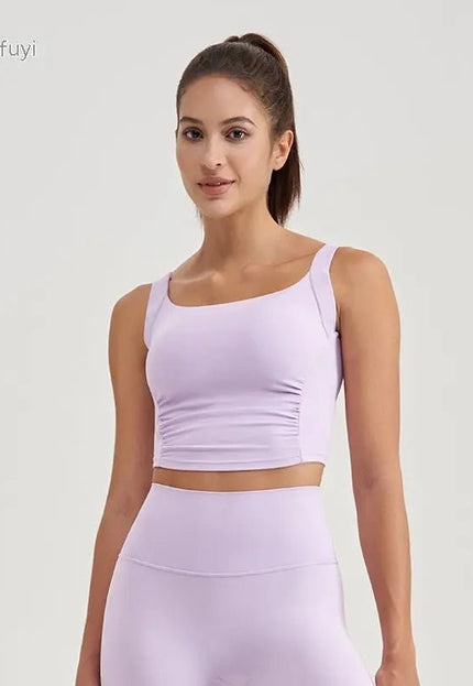 Yoga Clothes Suit – Women's Stretchy Slim-Fit Sports Bra with Fixed Chest Pad Alfra Retail 1